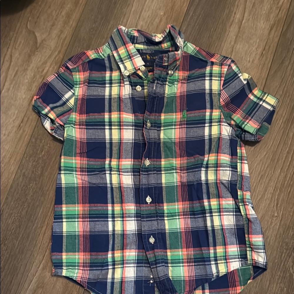 Ralph Lauren Kids Shirt - Blue and Green